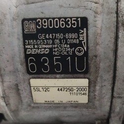 Compressore aria condizionata Opel Corsa 2016 1.3 multijet 75cv euro6 - 39006351